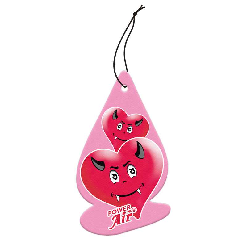 Αρωματικό Αυτοκινήτου Κρεμαστό Smiling Heart (Bubble Gum) Power Air - DEVIL