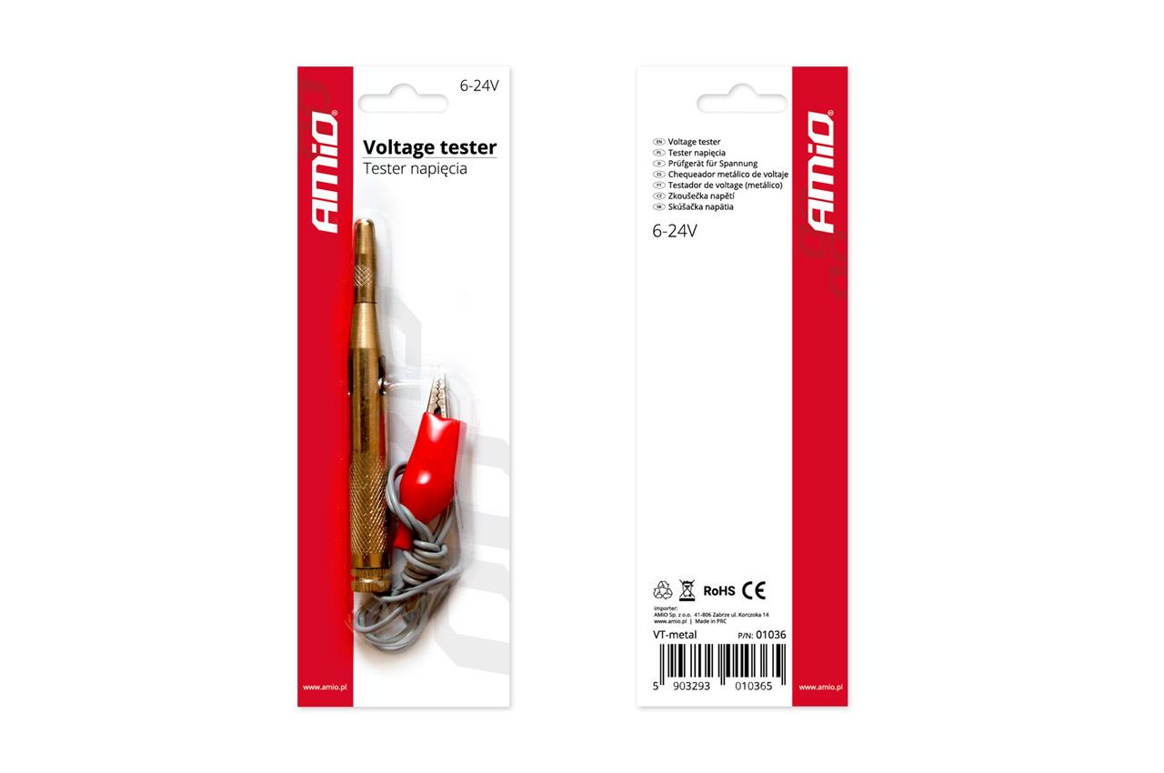 Δοκιμαστικό/Tester Κατσαβίδι AMiO (6-24V)