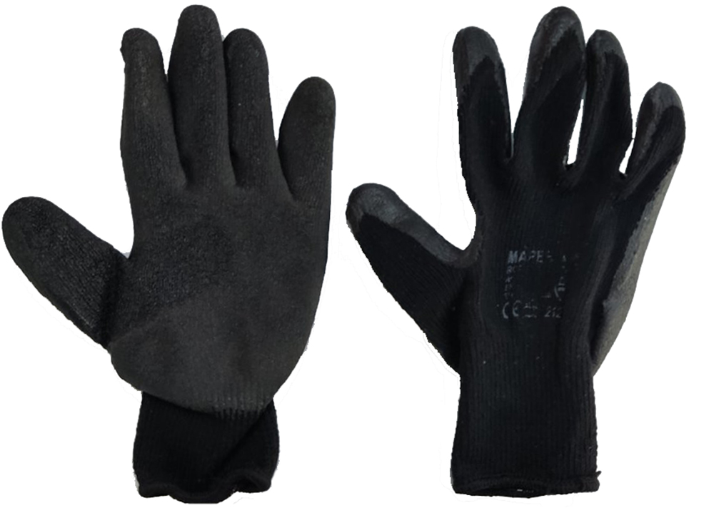 Γάντια Εργασίας AMiO Χωρίς Ραφές (Γκρι / Μαύρο)