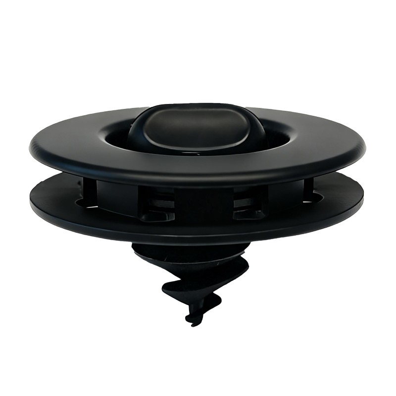 Σετ Κλιπς για Πατάκια Αυτοκινήτου Μαύρα 4τμχ 46x30mm Πλαστικό PP