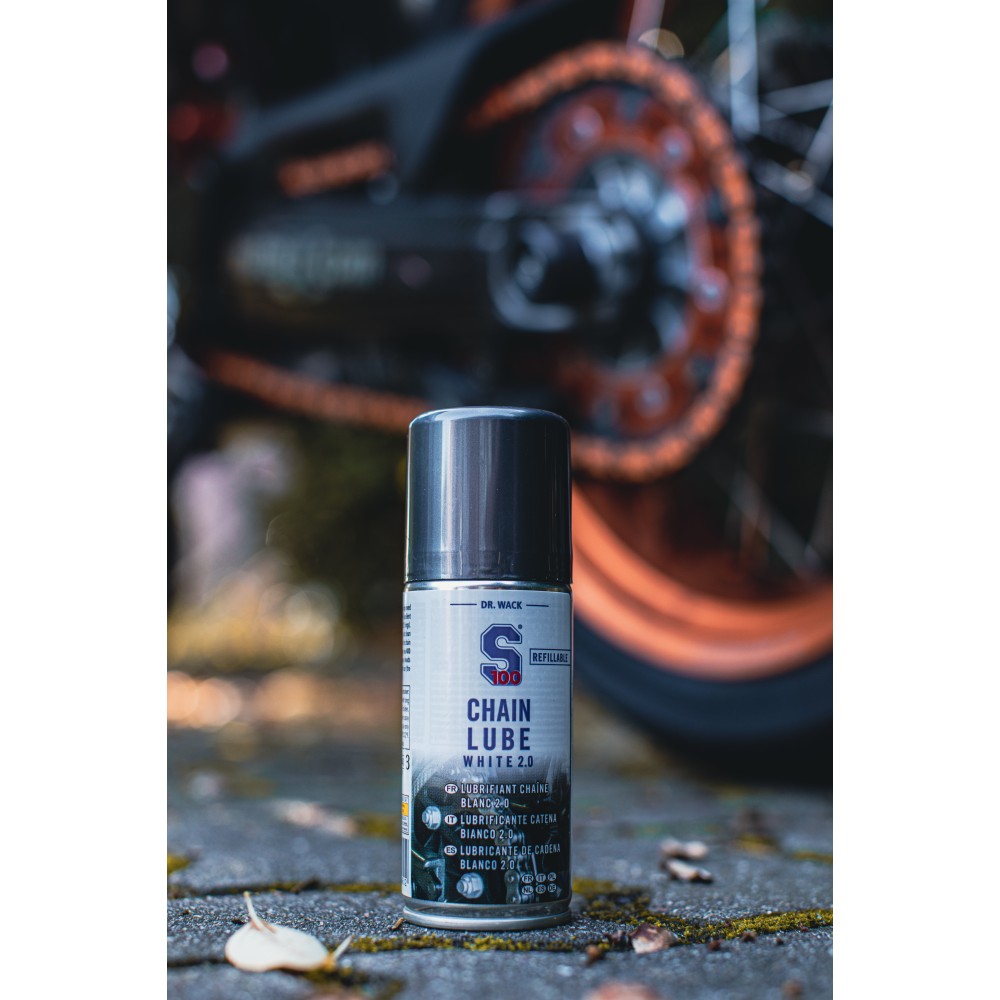 S100 Λιπαντικό αλυσίδας Μοτοσυκλέτας Λευκό 2.0 100ml Dr. Wack