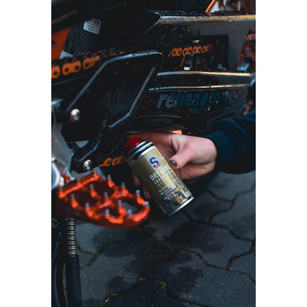 S100 Σπρέι Λίπανσης Αλυσίδας Μοτοσυκλέτας Ξηρού Τύπου 100ml Dr. Wack