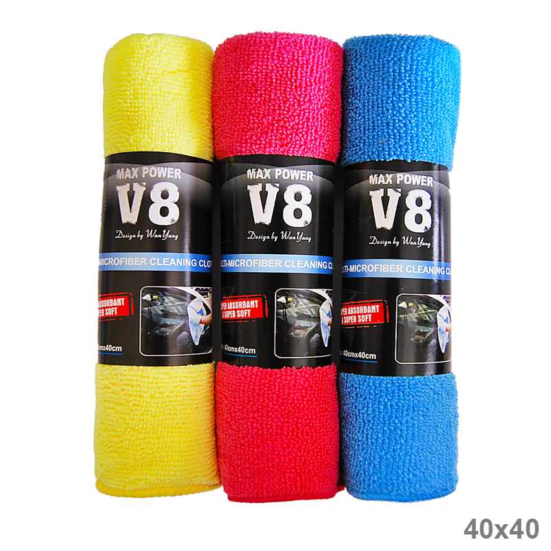Καθαριστικό Πανί V8 Microfiber (Γαλάζιο/ 40cm x 40cm)