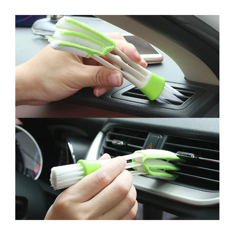 Βούρτσα Καθαρισμού & Microfiber για Λεπτομέρειες 2 σε 1