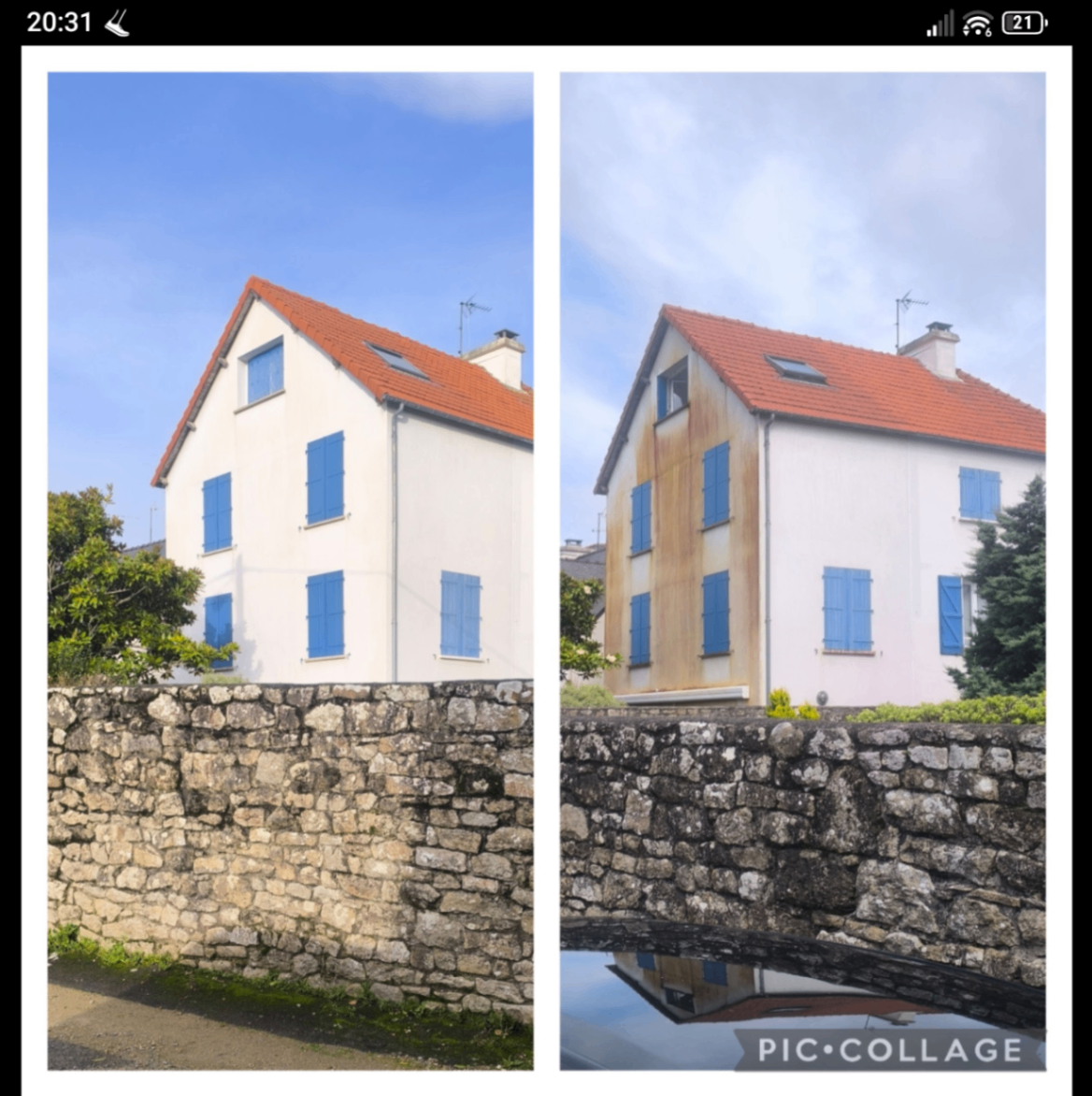 Nettoyage de façades & pignons
