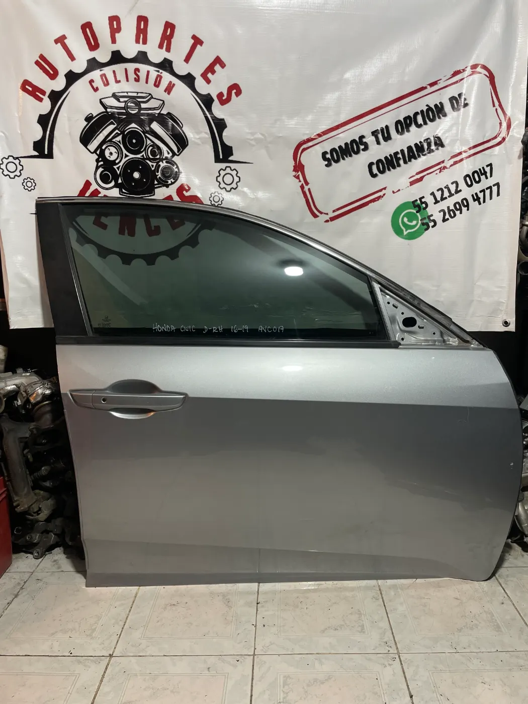 PUERTA DELANTERA DERECHO HONDA CIVIC 16-19. Fotografía 1