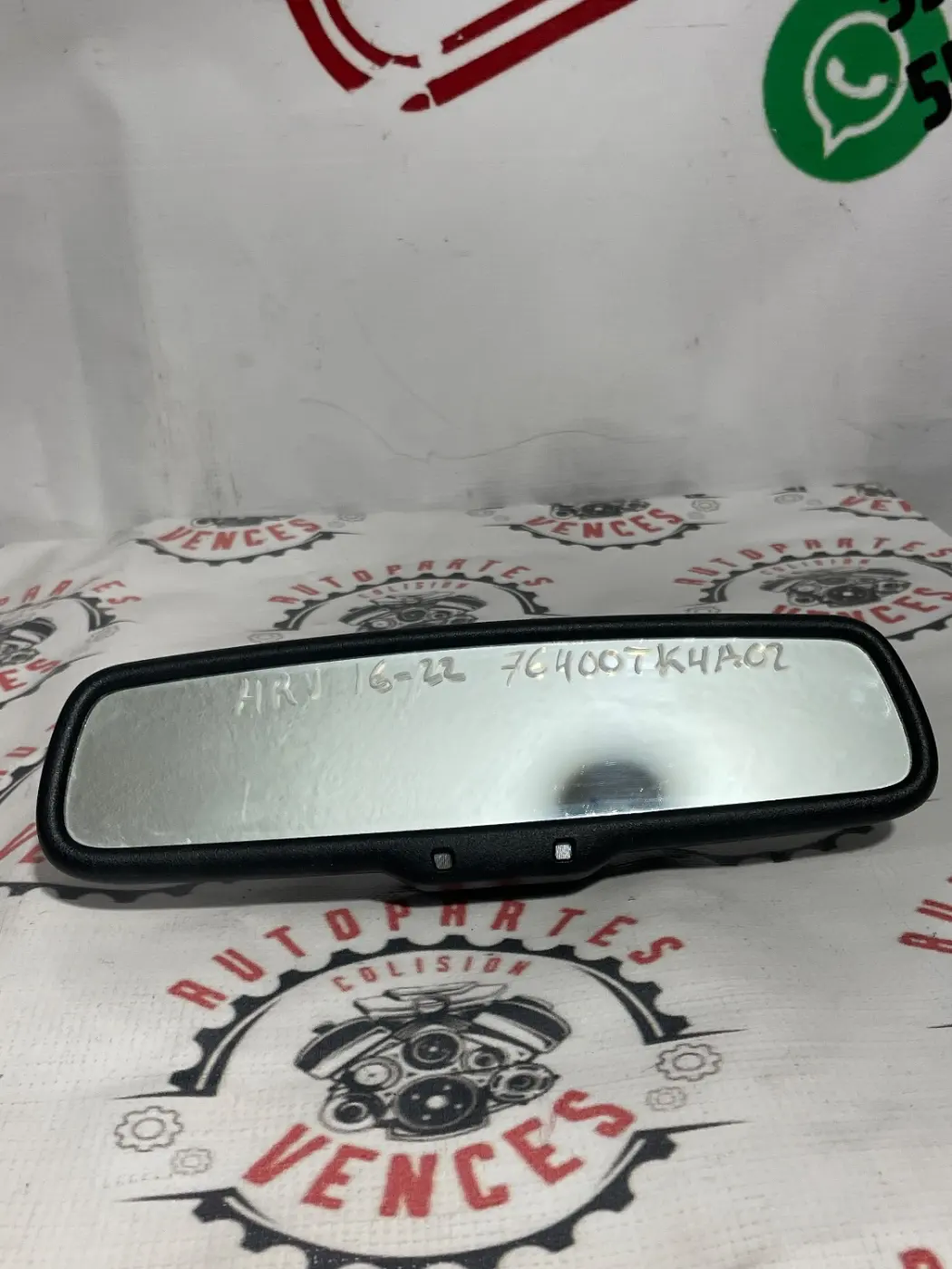 ESPEJO RETROVISOR SUPERIOR HONDA HRV 16-22. Fotografía 1
