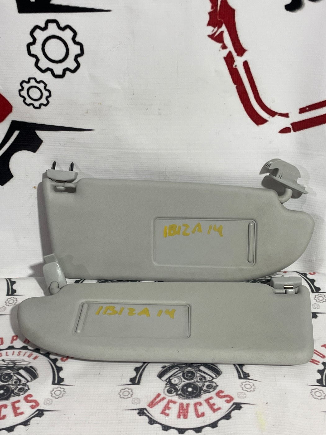 VISERAS / PARASOL DELANTERO SEAT IBIZA 08-17. Fotografía 1