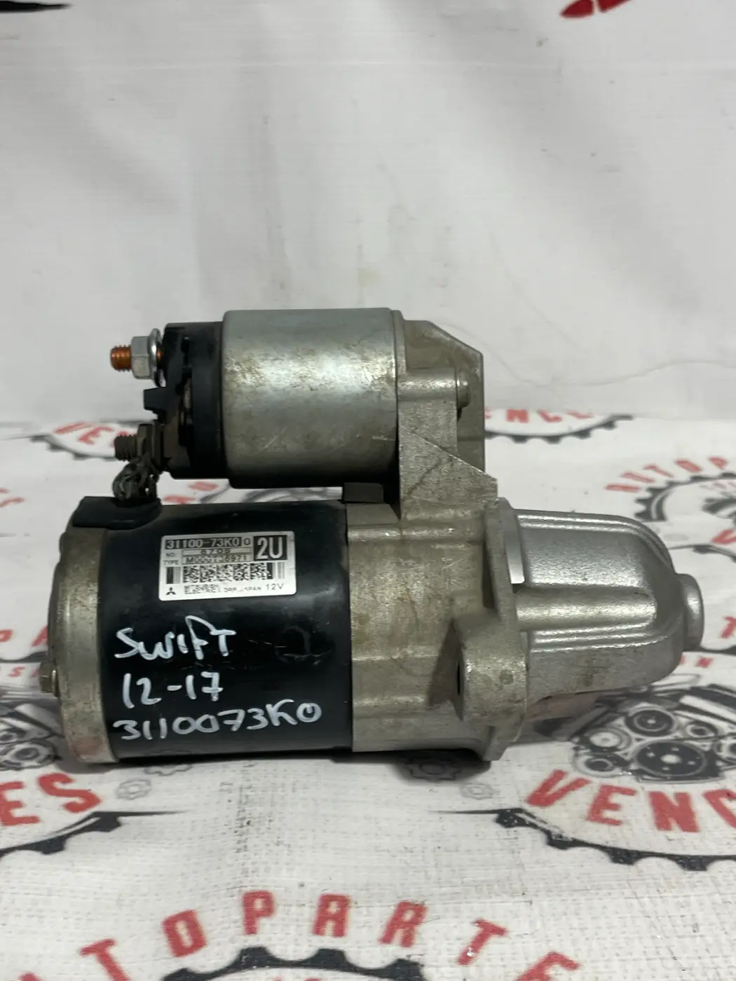 MOTOR DE ARRANQUE (MARCHA) DELANTERO SUZUKI SWIFT 12-17. Fotografía 1