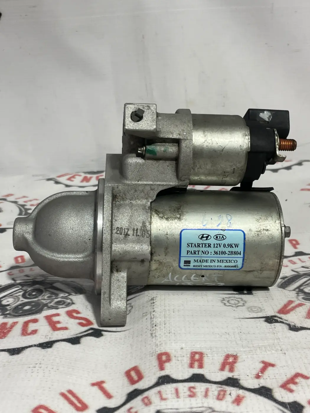 MOTOR DE ARRANQUE (MARCHA) DELANTERO HYUNDAI ACCENT 18-23. Fotografía 1