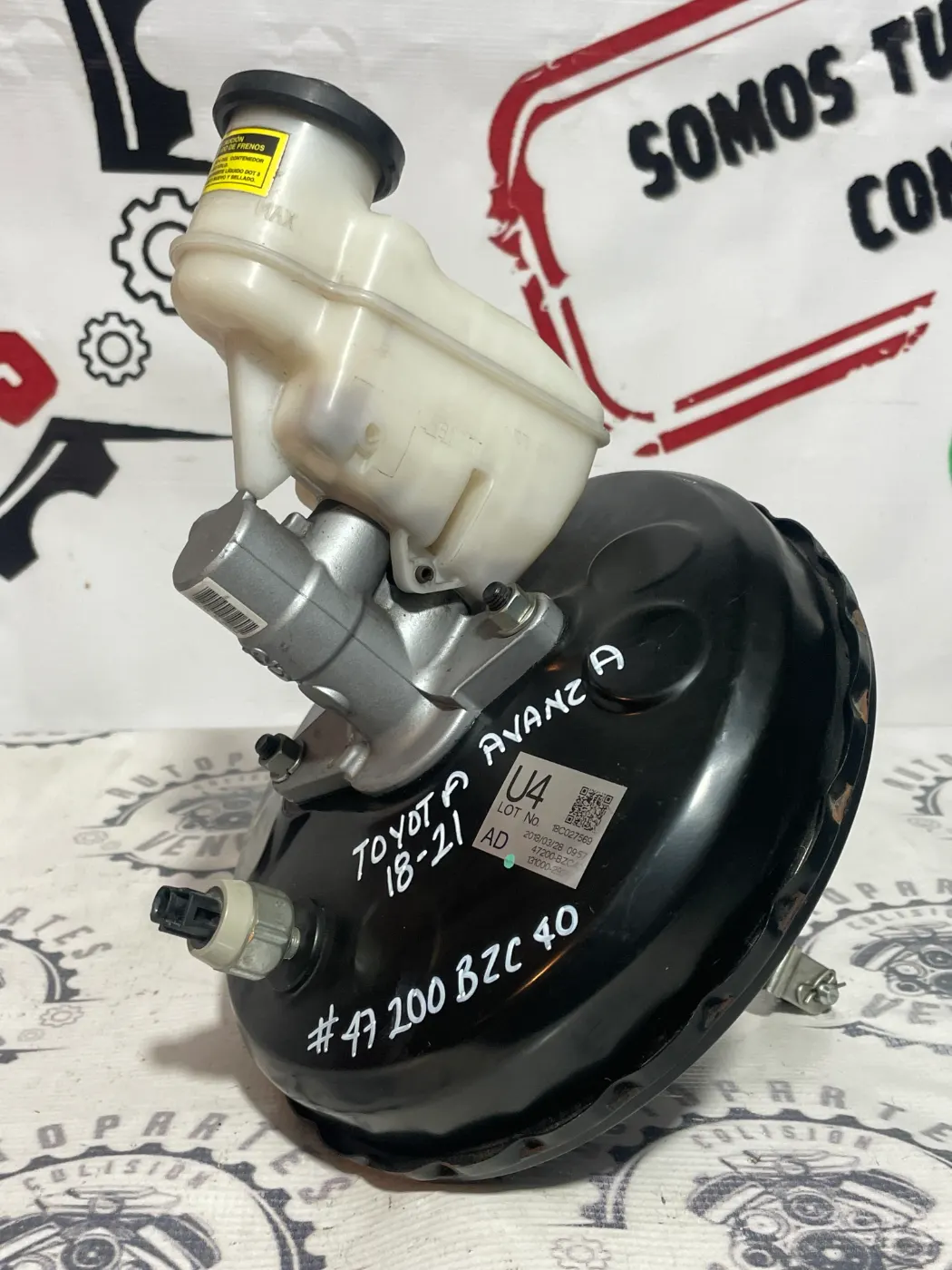 BOOSTER CON BOMBA DELANTERO TOYOTA AVANZA 18-21. Fotografía 1