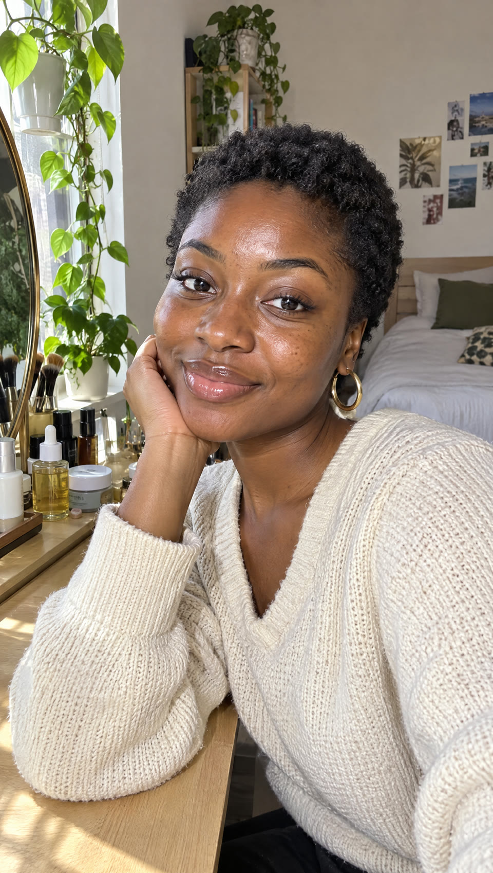 Amara, skincare creator (AI character)