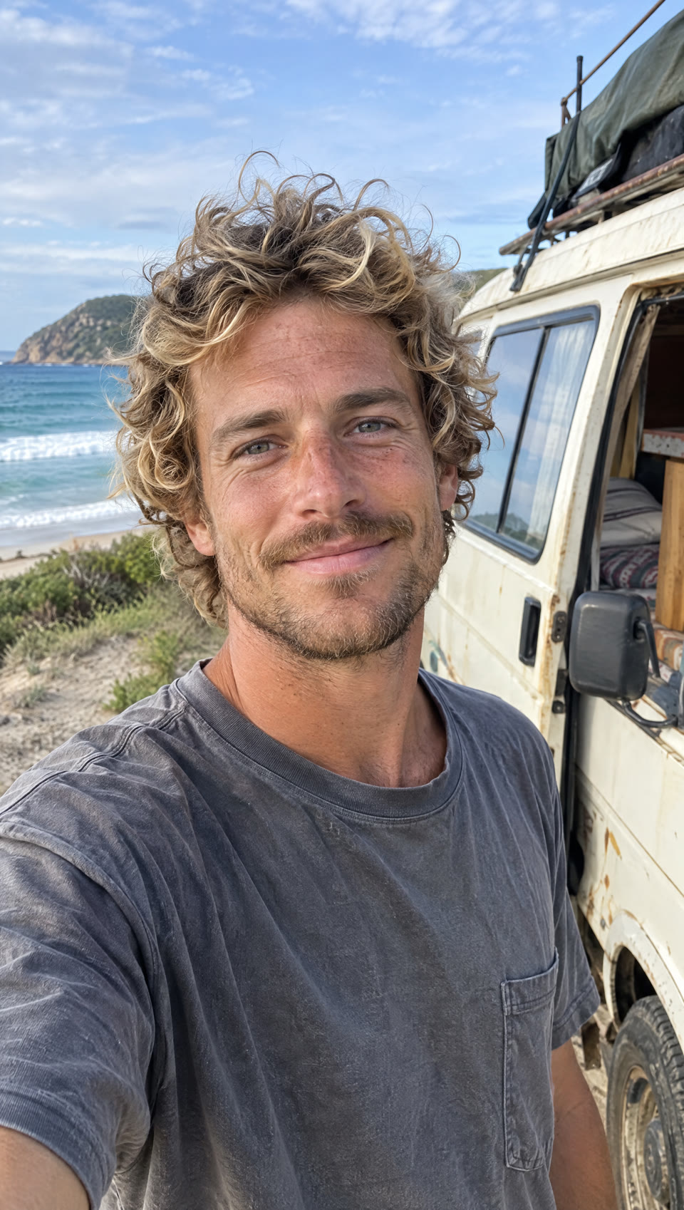 Leo, van life creator (AI character)