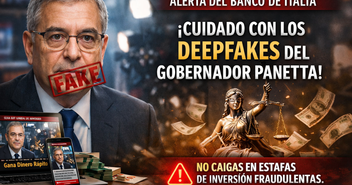 El Banco de Italia alerta de deepfakes del gobernador Panetta para estafas de inversión
