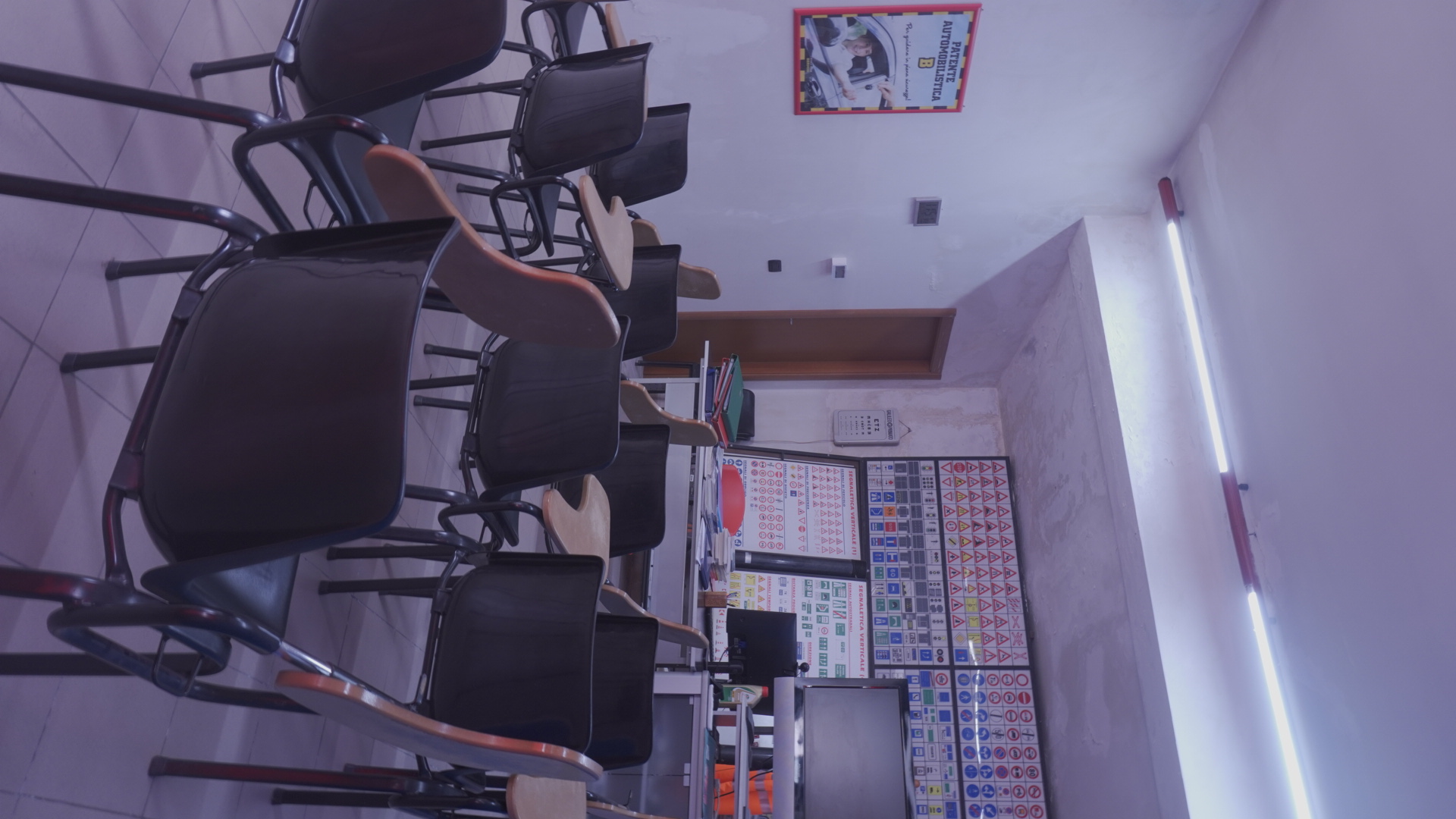Sala corsi della Scuola Guida Dormio