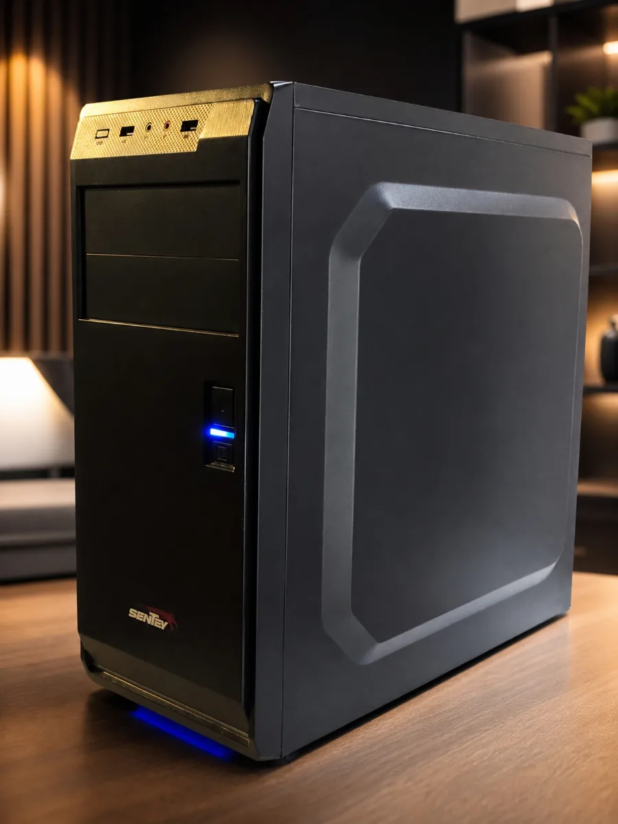 APU A6, 12GB RAM, Disco 1TB, Radeon R5 intrgrada, Gabinete gamer Sentey