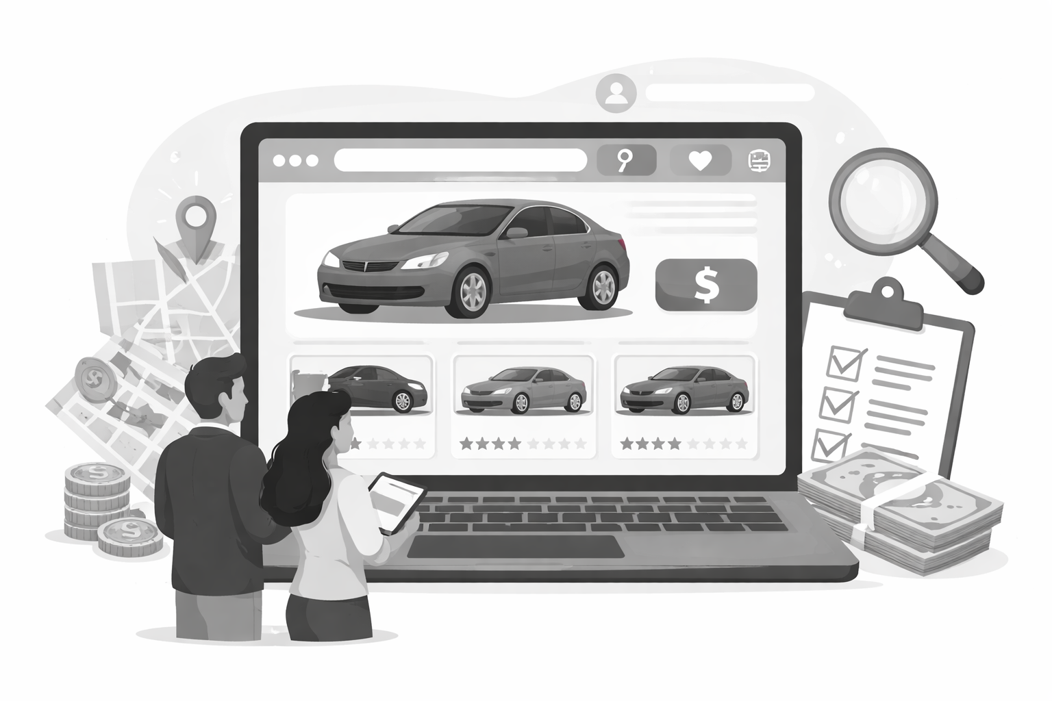 Browse inventory and pick a car