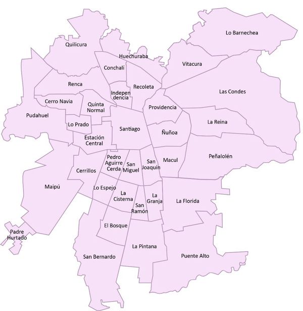 Mapa comunas