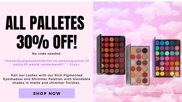 ALL PALLETES 30% OFF! No code nesded Amazing pigmentation for an amazing price! 10 outta 10 would recommendiL - Shyar Pair our Lashes with our Rich Pigmented Eyeshadow and Shimmer Palettes with blendable Shades in matte and shimmer finishes. SHOP NOW 