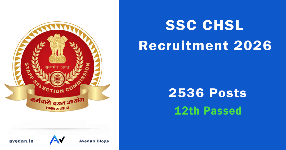 SSC CHSL Recruitment 2026 – 2,536 Posts, Online Apply