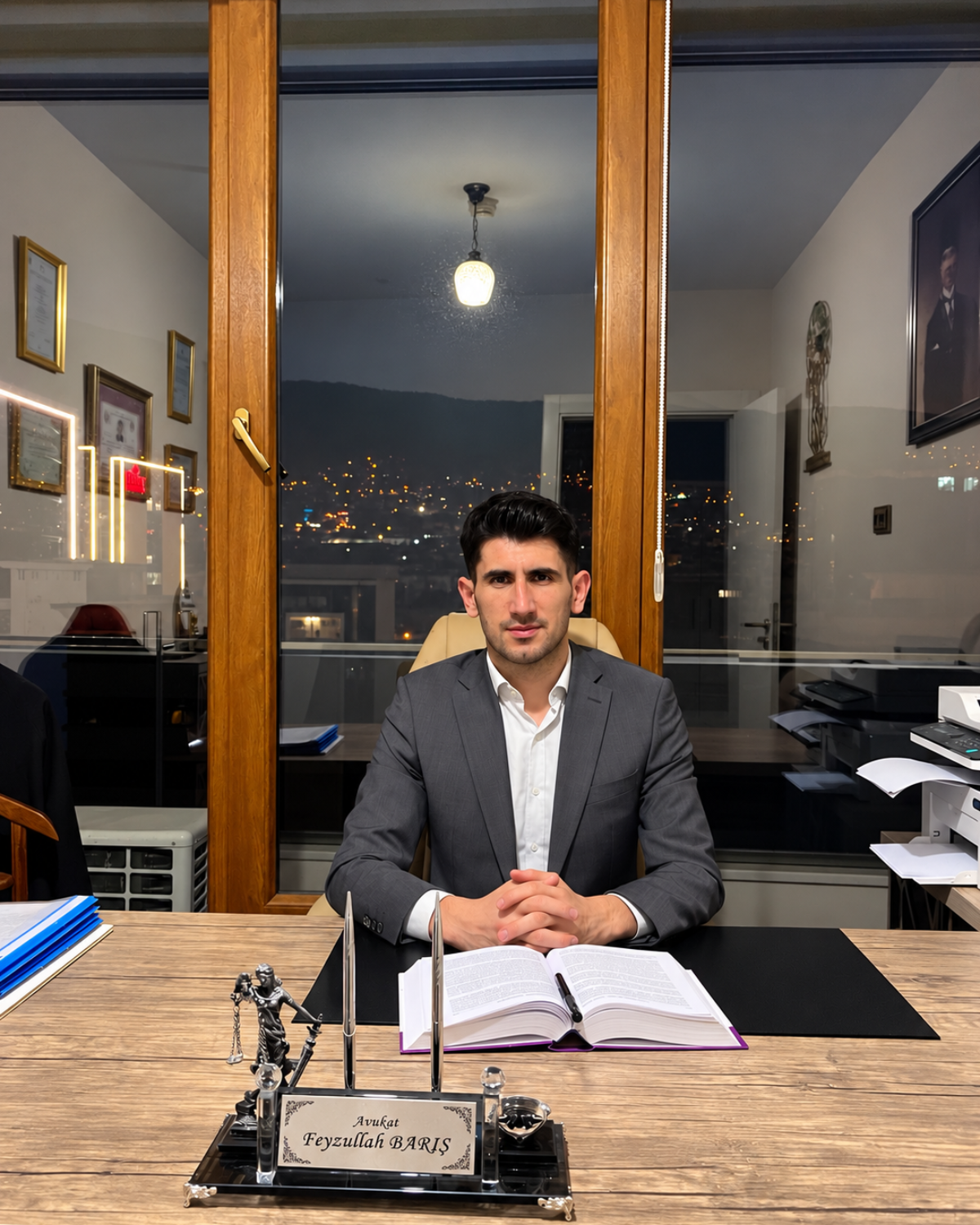 Avukat Feyzullah Barış portresi