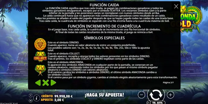 anaconda-gold-reglas-pragmatic-play