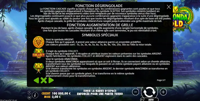 anaconda-gold-regles-pragmatic-play