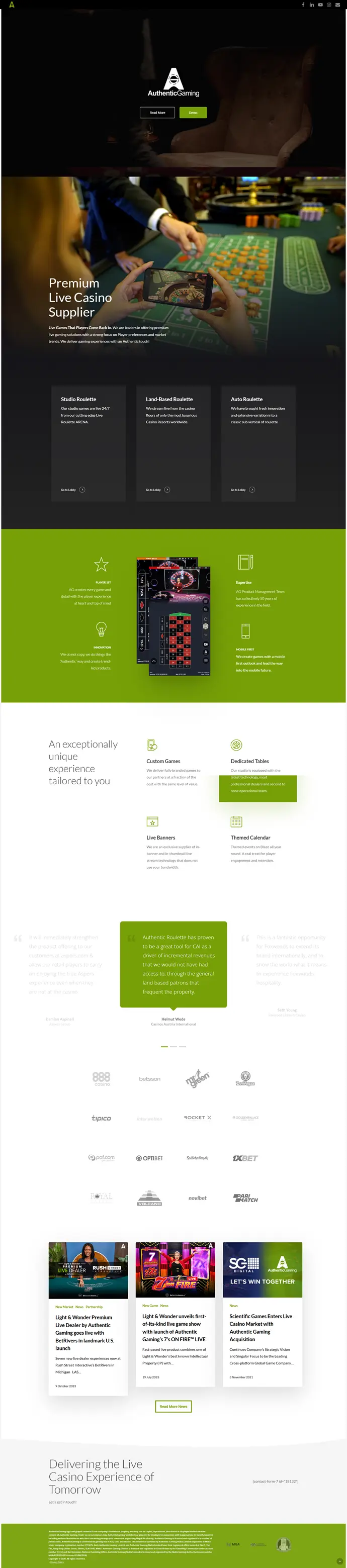 authentic-gaming-provider-website