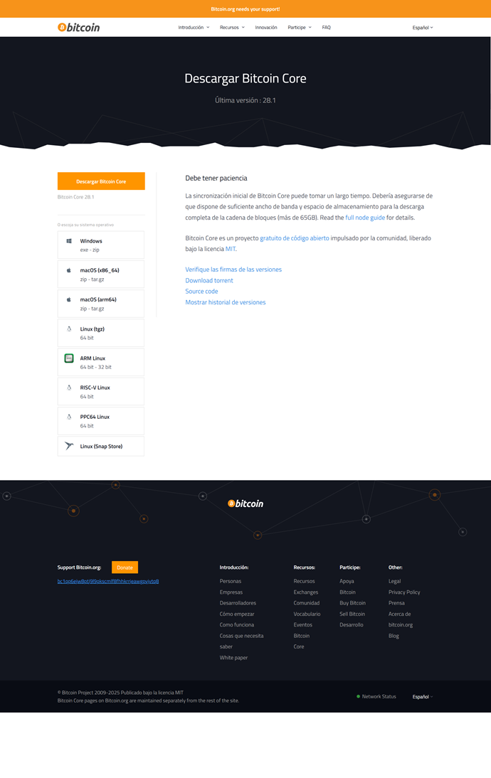 bitcoin-core-software