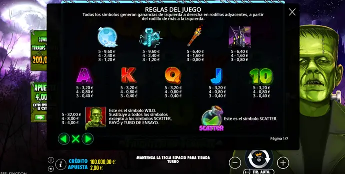 frightening-frankie-reel-kingdom-reglas