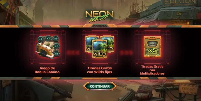 neon-west-yggdrasil-gaming-inicio