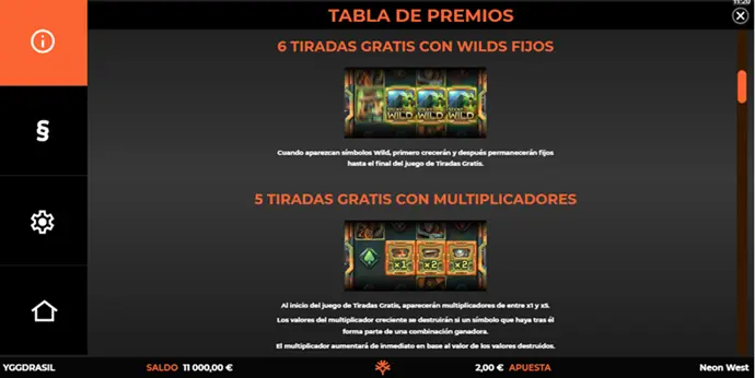 neon-west-yggdrasil-gaming-tabla-de-premios