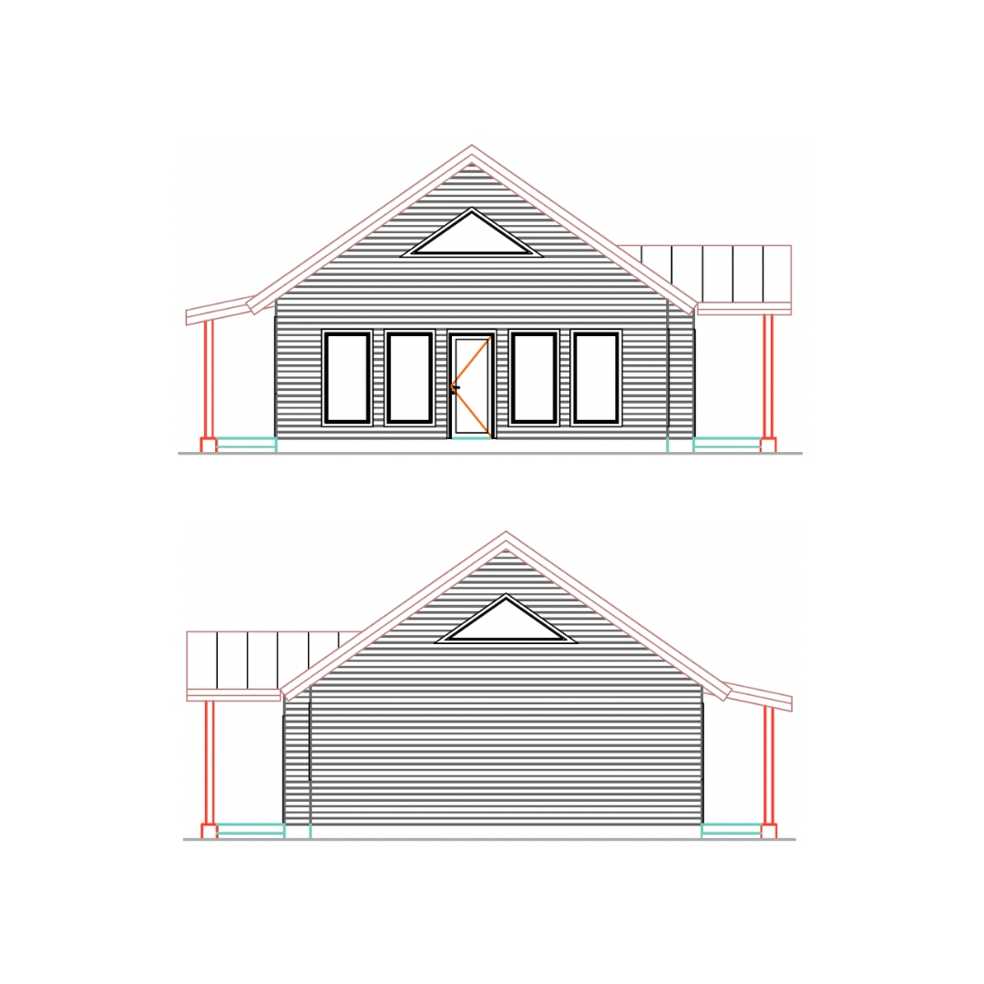 side drawing of classic