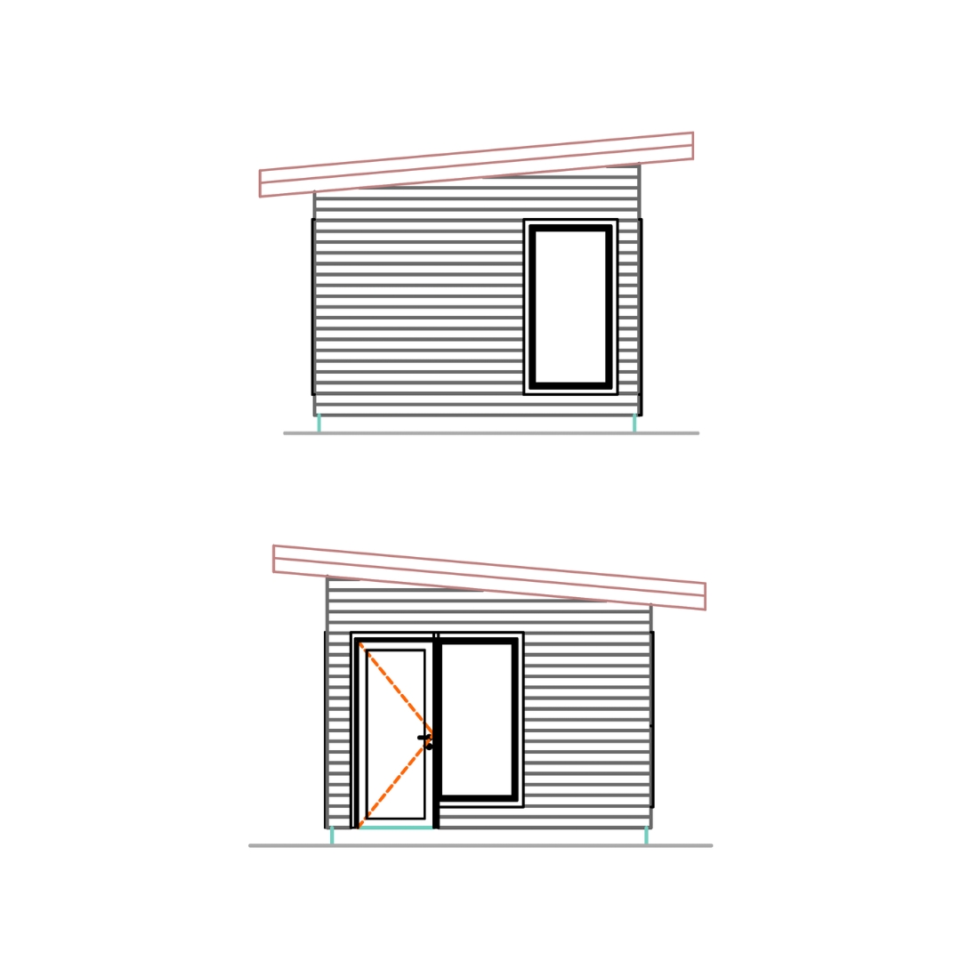 side drawing of classic
