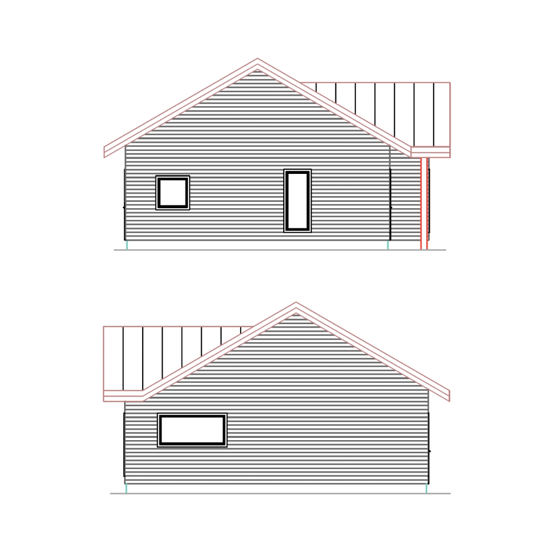 side drawing of classic