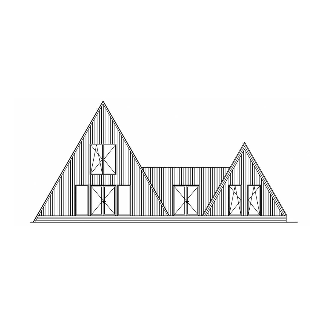 side drawing of double