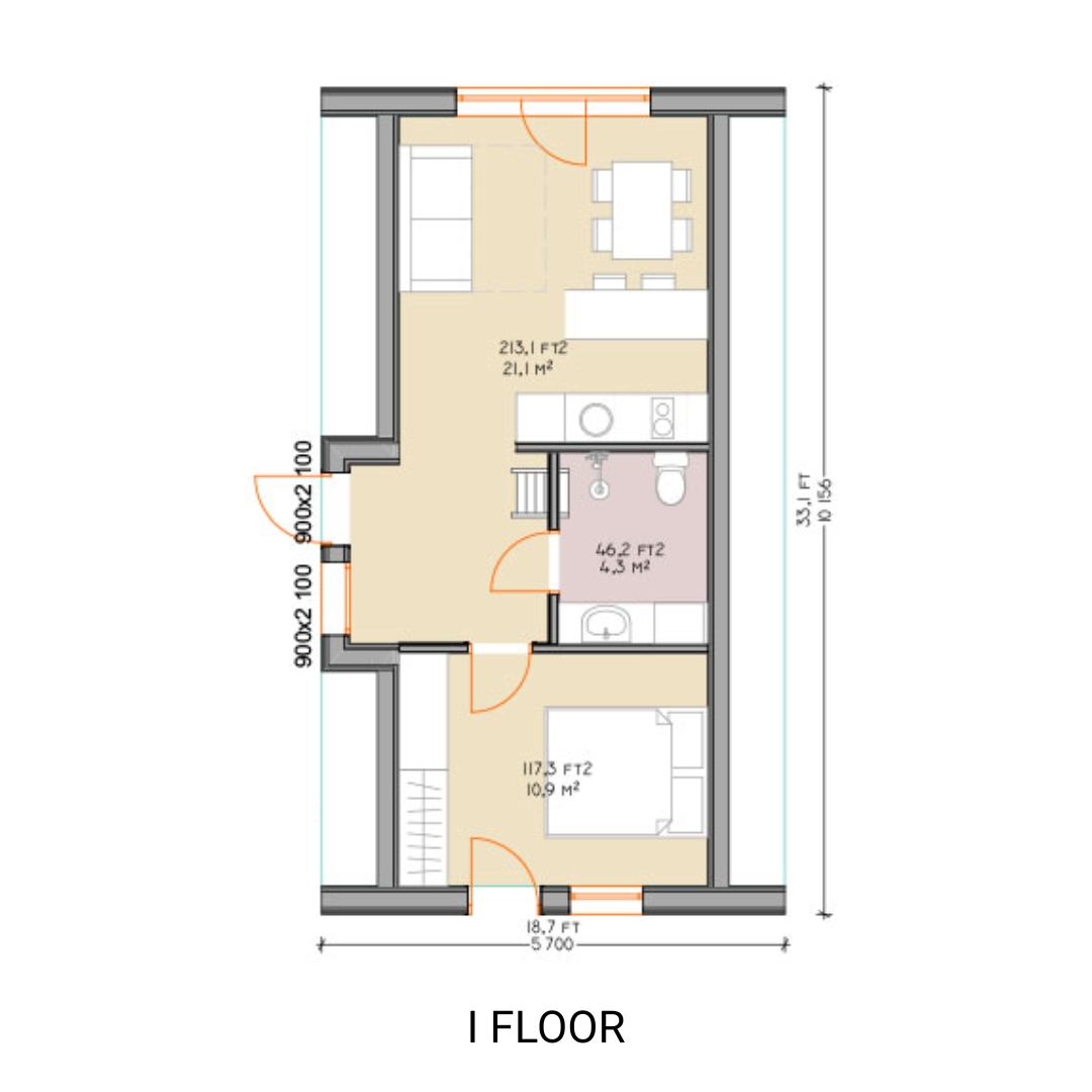 floorplan of duo