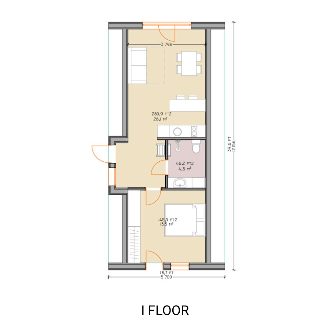 floorplan of duo