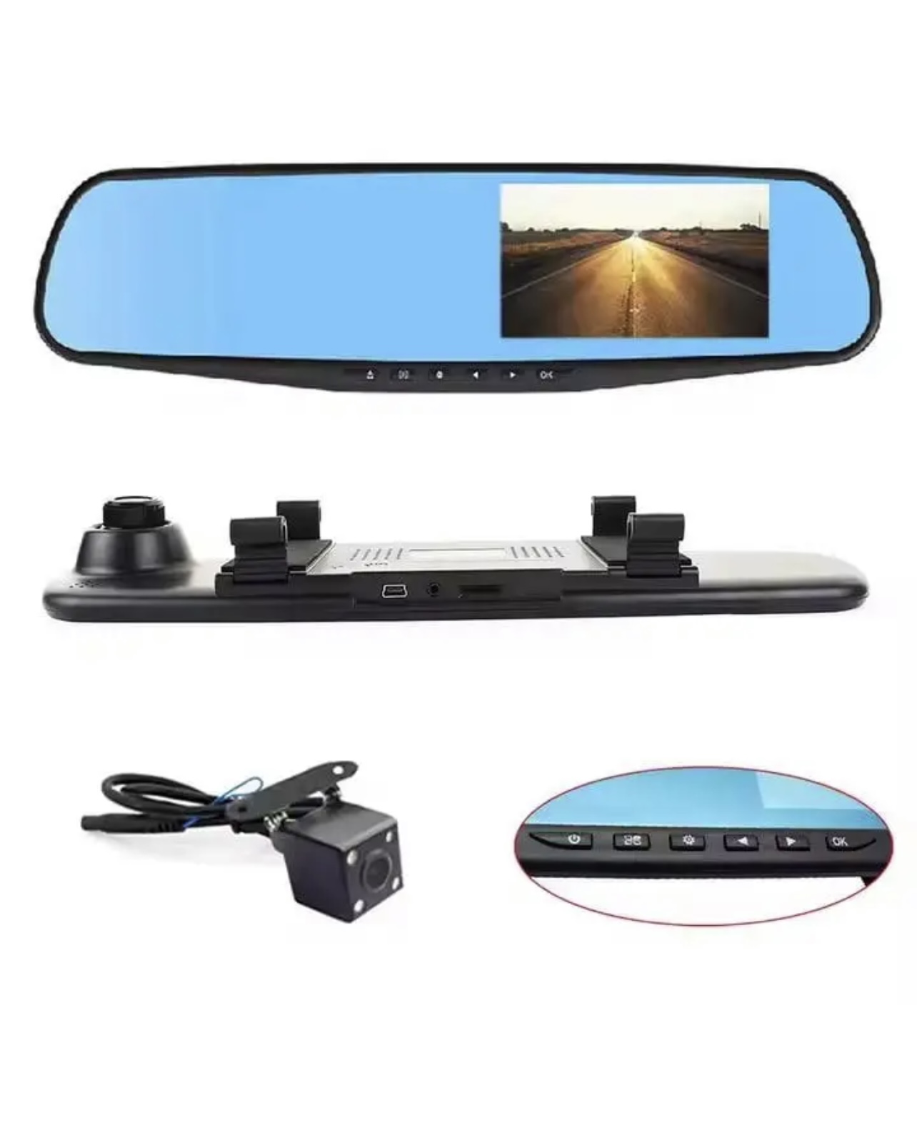 Дзеркало реєстратор DVR 138 Full HD з камерою