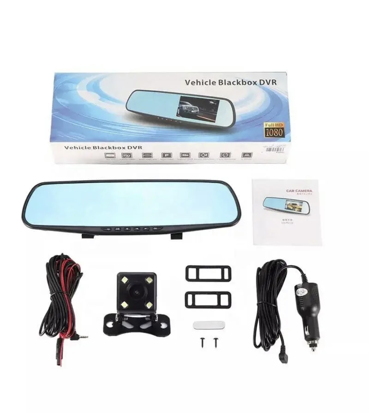 Дзеркало реєстратор DVR 138 Full HD з камерою - зображення 5