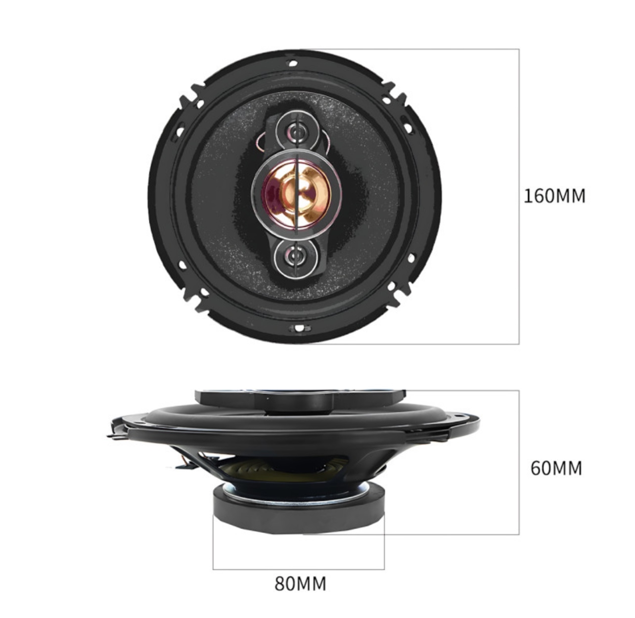 Динаміки (колонки) Pioneer TS-A1695S (600 W) двосмугові - зображення 2