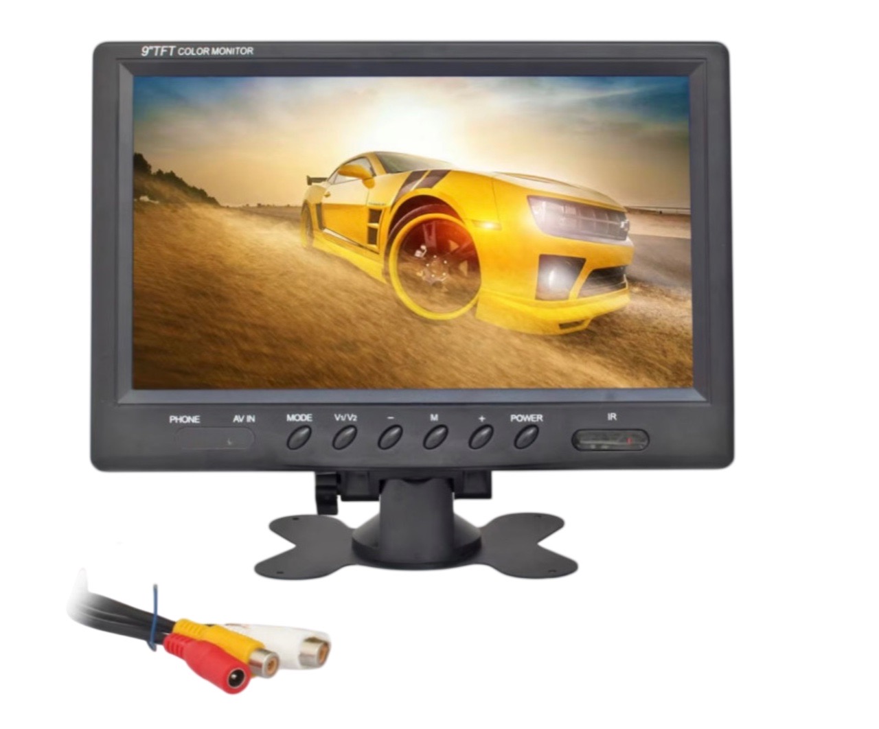 Автомобільний монітор 9" дюймів 1024*600 для паркування та нічної їзди
