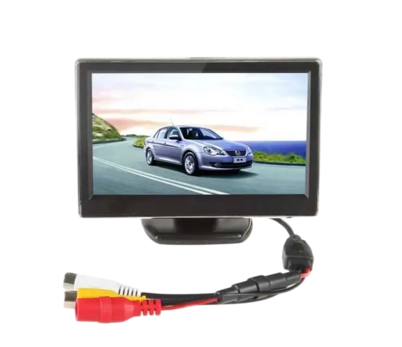 Монітор в авто TFT LCD автомобільний дисплей 5 дюймів Чорний - зображення 4