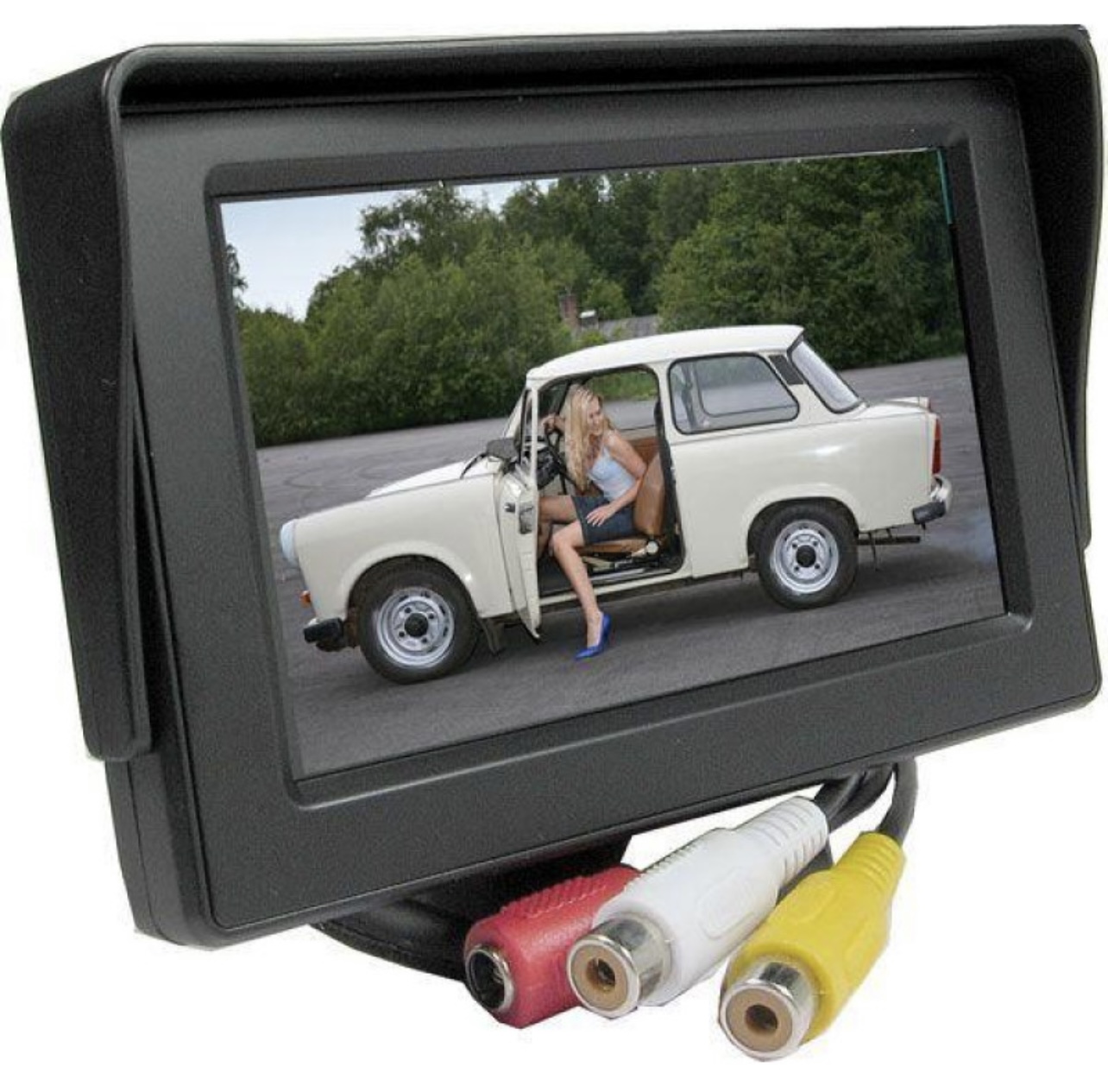 Монітор в авто TFT LCD автомобільний дисплей 5 дюймів Чорний - зображення 5