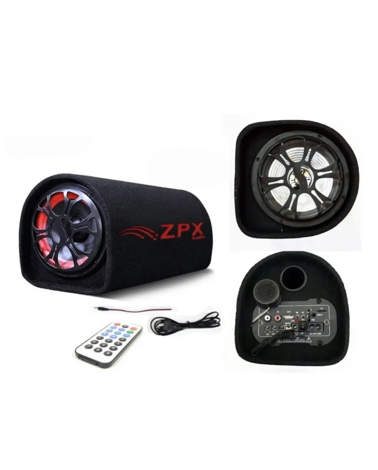 Автомобільний сабвуфер ZX-12 (12 дюймів) 1200 W 48*35 см - зображення 2
