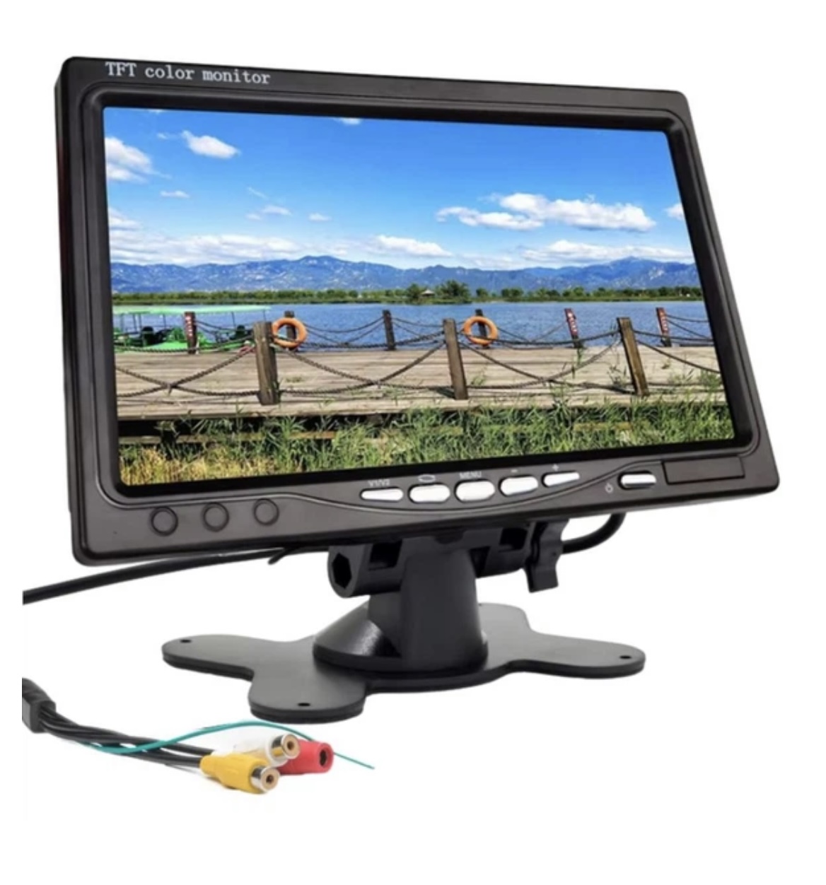 Автомобільний монітор дисплей 7 дюймів для камери заднього виду Автомобільний монітор для паркування заднього ходу - зображення 5