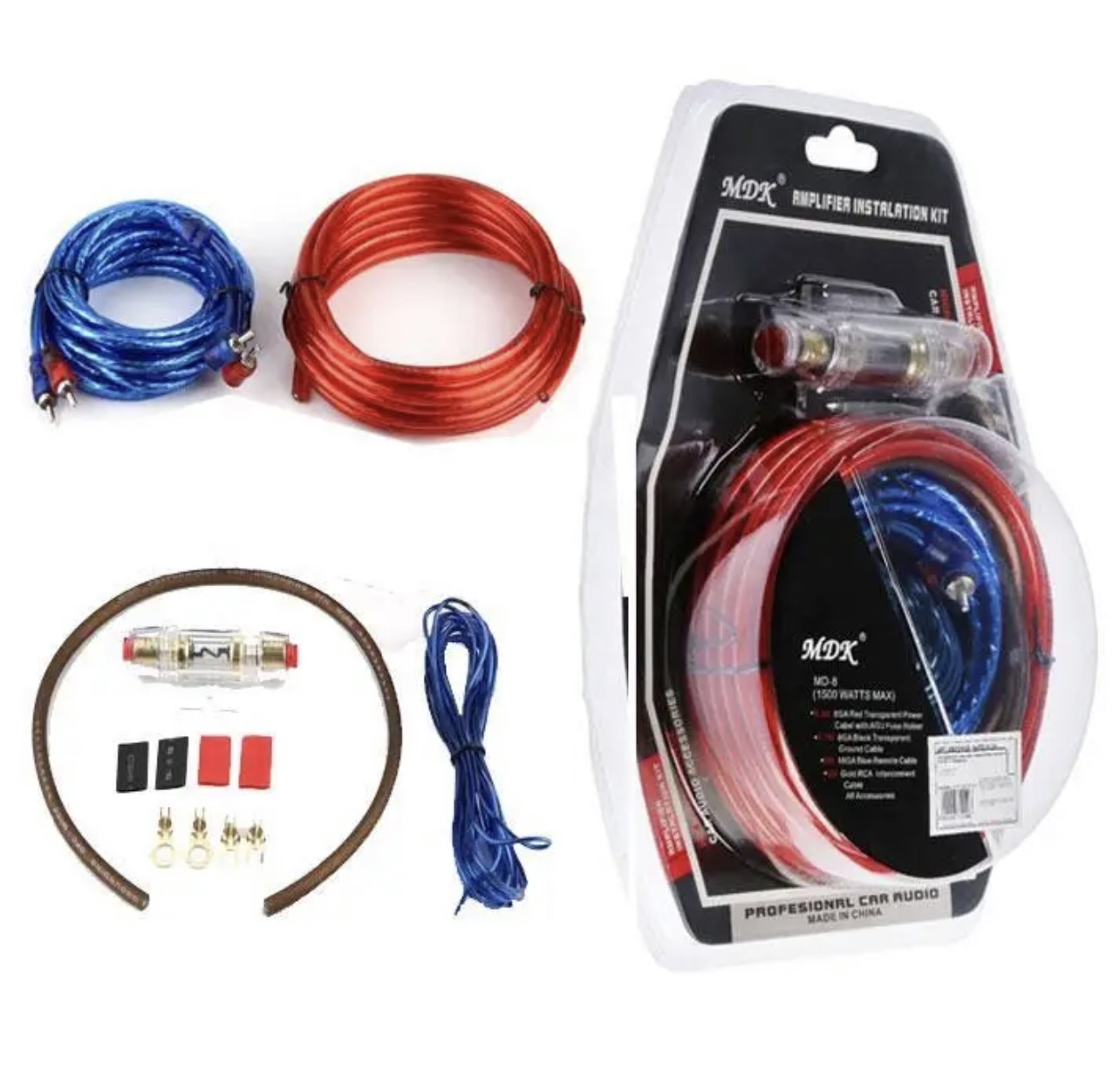Набір для під'єднання автомобільного підсилювача MDK MD-8