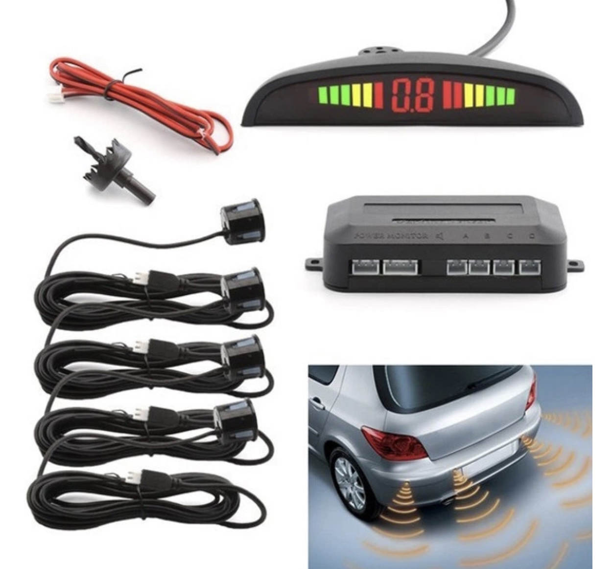 Парктроник Car Radar на 4 датчика - зображення 5