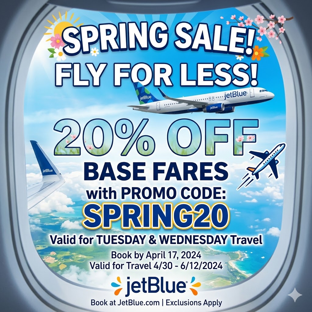 20%OFF with JetBlue