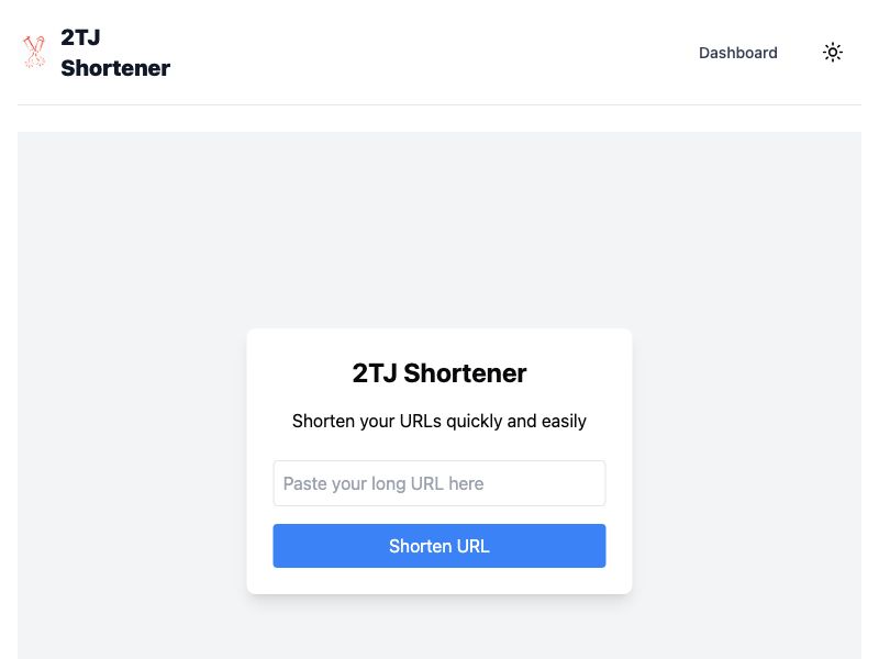 2TJ.ME Shortener Screenshot